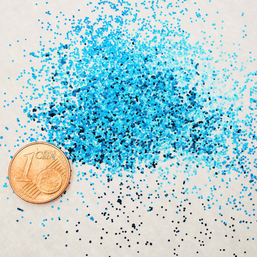 Glimmer Blau fein zur Beimischung