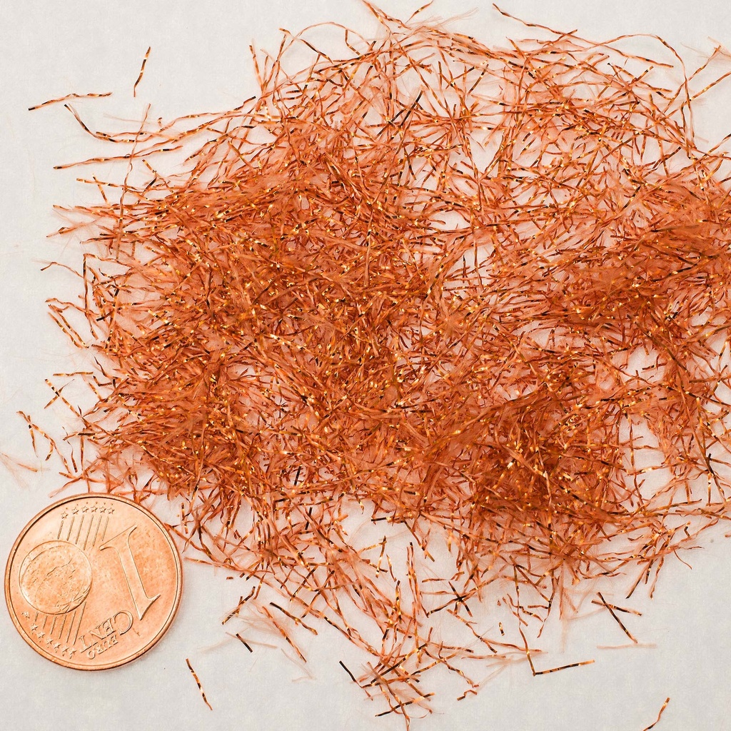 Farbfäden Kupfer Metalleffekt